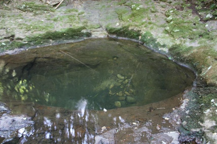 逆柳の甌穴（雌井戸）