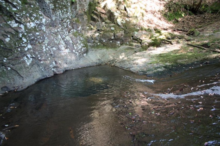 逆柳の甌穴（雌井戸）