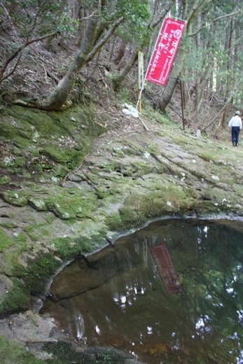 逆柳の甌穴（雌井戸）