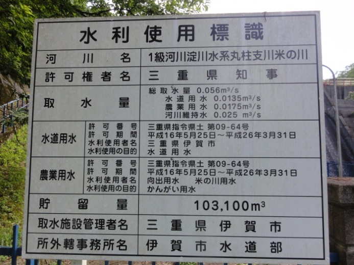 西米の川ダム